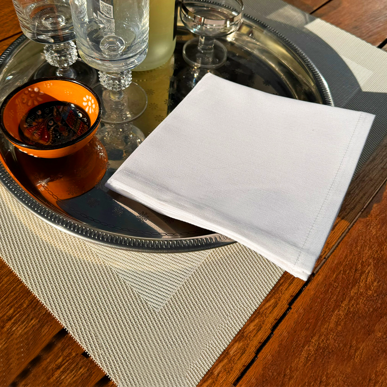 Cocktailservietten weiss 30x30