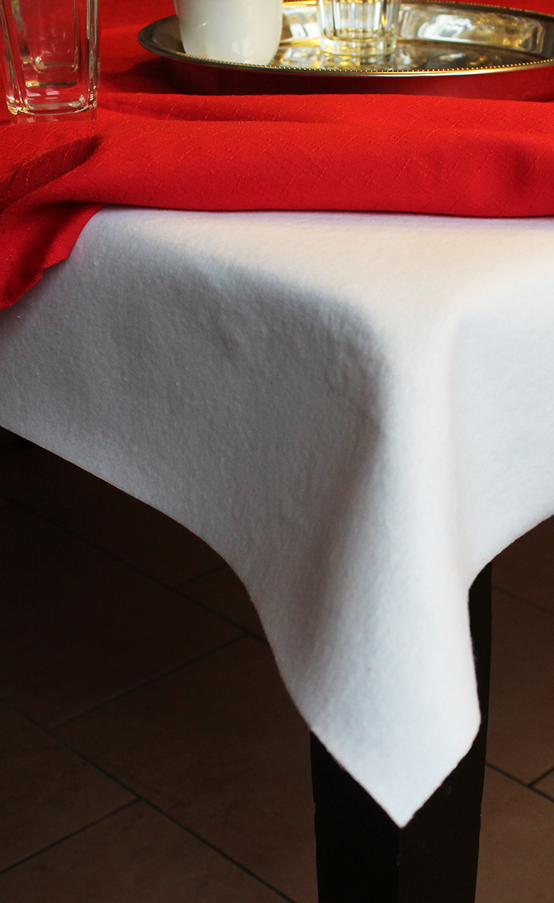 Ein Tischmolton dämpft alle Geräusche